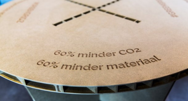 Fremtidens møbelkonstruktionspanel, greengridz 100% genbrug og 'Take Back'