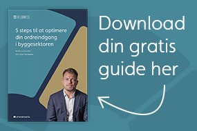 Guide: 5 steps til at optimere din ordreindgang i byggesektoren