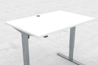 Hæve-/sænkebord | Hvid med krom stel