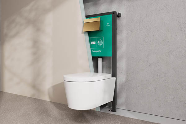 HANSGROHE IFRAME: CISTERNE OG TRYKPLADER TIL MATCHENDE BADDESIGN