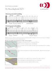 Hz Akustikplade 027+ monteringsvejledning
