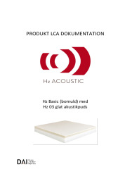 Hz Basic 007-R (bomuld) med Hz 03 glat akustikpuds