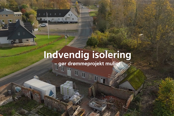 Indvendig isolering af en bevaringsværdig/fredet gård udenfor Randers