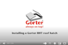 Installation video of Gorter® roof access hatch RHT