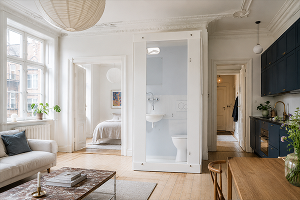 Lad beboerne slippe for mylder i bade- og toiletvognen nede på fortovet