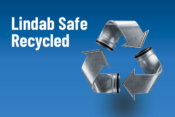 Lindab Safe Recycled: Ventilationskanaler i genanvendt stål