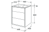 Målskitse - Møbelsæt Graphic - 45 cm