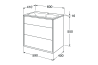 Målskitse - Møbelsæt Graphic - 60 cm