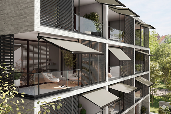 markilux 900: Designstærk og pladsbesparende markise til altanen