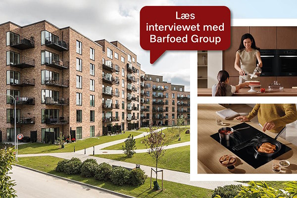 Miele leverer hårde hvidevarer til mange projektbyggerier i hele Danmark