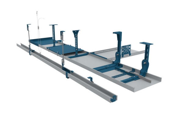 Trays/luminaire rails