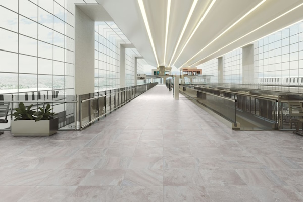 Porcelanosa kan give bygningen et gennemgående udtryk