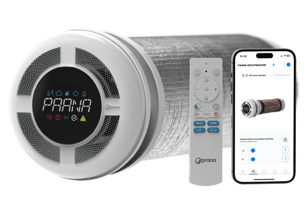 PRANA 150 Eco Life ventilation system with heat recovery.