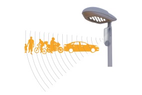 Radardetektering til vej- og pladsarmaturer