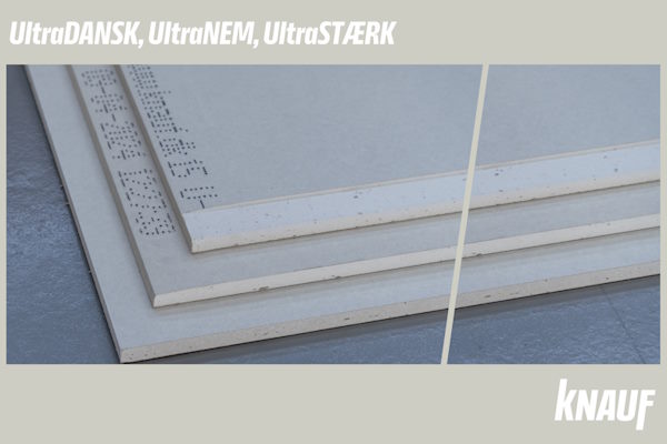 Retkantet knauf ultra board® u-3 er nyt medlem i ultra board®-familien