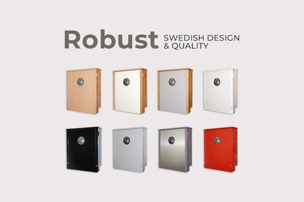 Robust – væghængt puslebord i træ