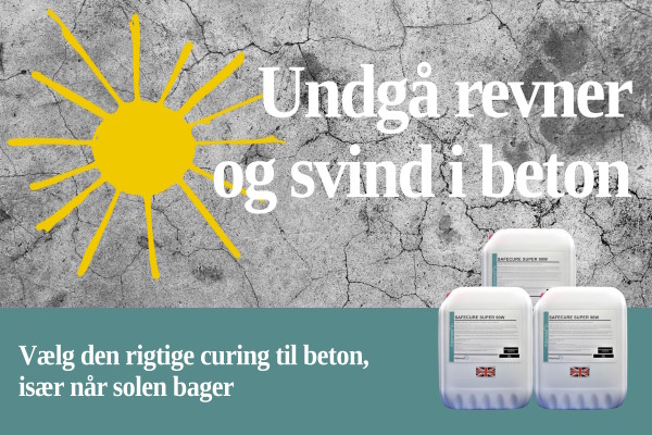Sådan vælger du den rette curing til nystøbt beton
