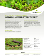 Sedum-mixmåtter type T