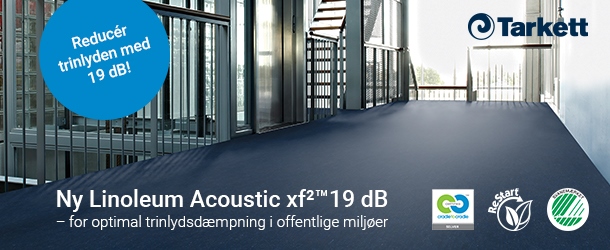 Skab bedre akustik i offentlige miljøer med Linoleum Acoustic xf²™19 dB