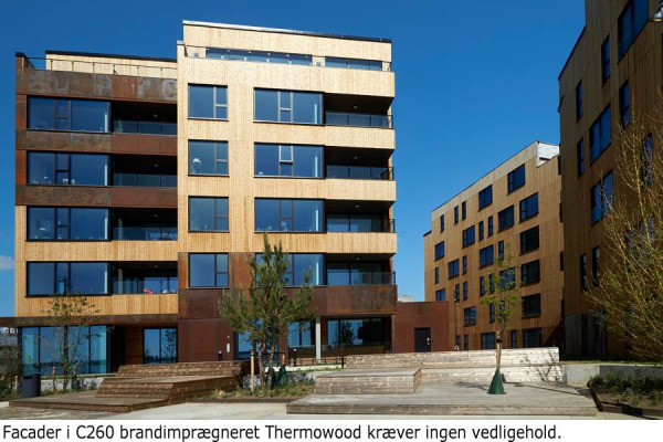 Thermowood kræver ingen vedligeholdelse