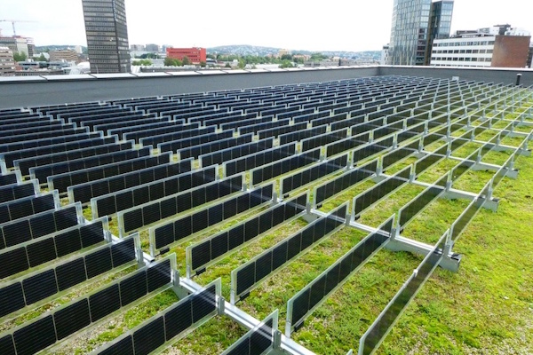 Solenergi og grønt tag