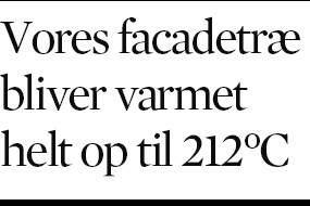 Stor forskel på varmebehandlet facadetræ