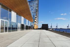 Store rustikke betonfliser til Bjarke Ingels-projekt