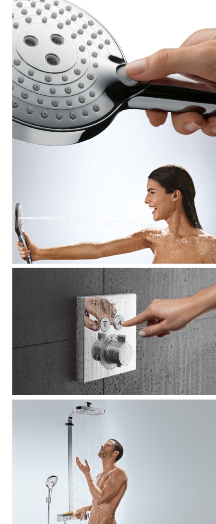 Styr hele brusebadet med en smart knap