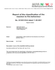 TC mit Rips 10 mm brandcertificering