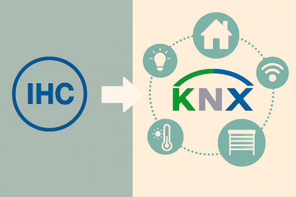 Udskiftning af et IHC-system med KNX